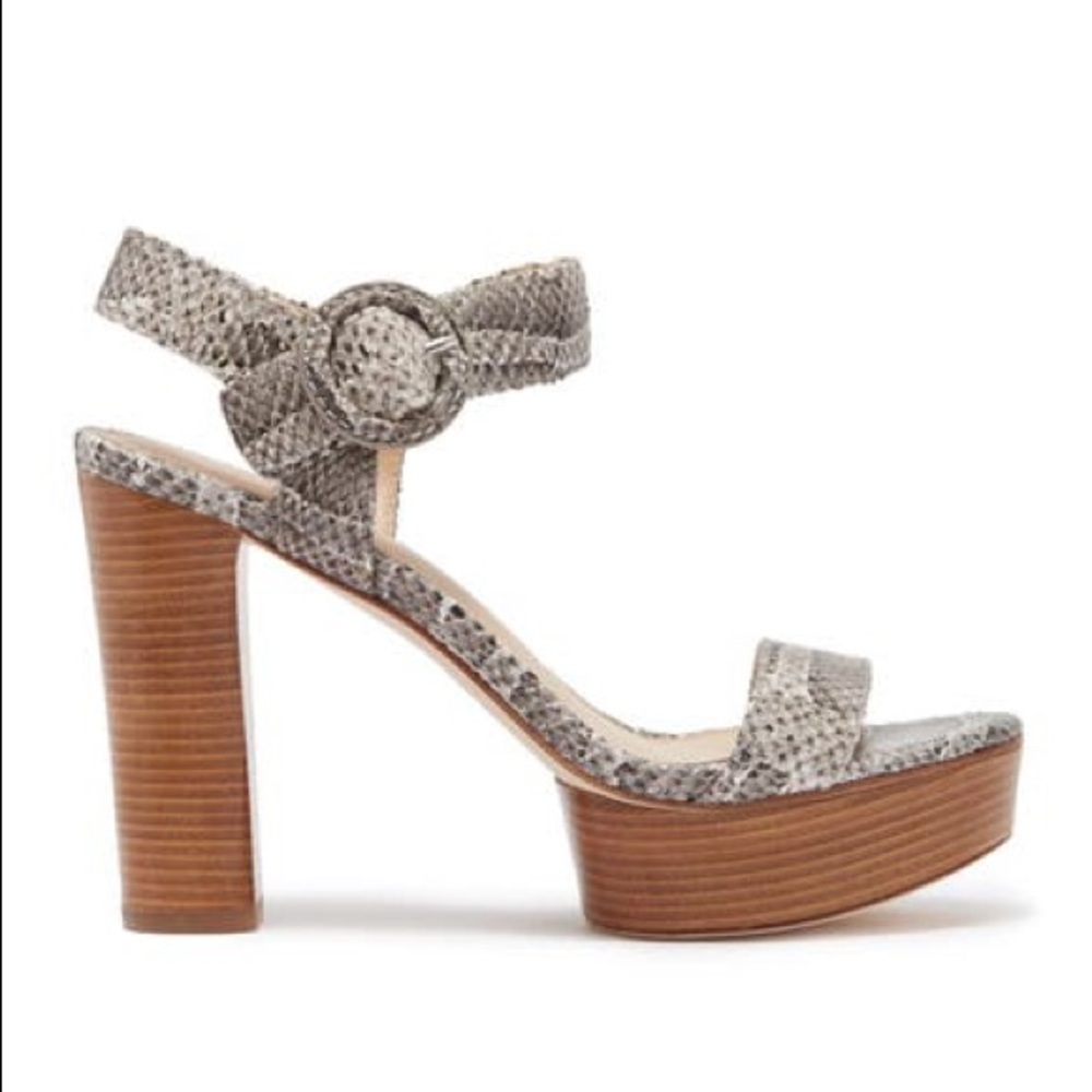 Via Spiga - Ira Snakeskin Printed Leather Sandal